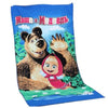 Creative Superfine Fiber Beach Towel    Russia bear and gril