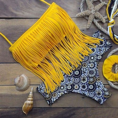 Bikini European Fashionable Tassel Swimsuit Swimwear Bathing Suit