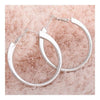 18K Gold Platinum Galvanized Earrings  white