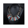 European Big Brand Ornament Exaggerated Alloy Tassel Necklace Exaggerated Woman