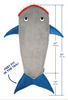 Adult Kid Shark Mouth Mermaid Tail Fleece Blanket Snuggle Sleeping Bag Costume