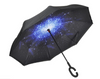 C-Handle Parasol Folding Rain Windproof Umbrella Double Layers Inverted Reverse