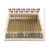 13pc Wood Drill Bit Set Flat Spade Hex Shank 150mm Length 6mm Upto 25mm Woodwork