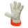 one pair Mig Welding WELDERS Work Soft Cowhide Leather Gloves 25cm Orange Red