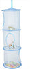 New Hanging Polyester Mesh Storage Basket Toys Organizer 3 Compartments