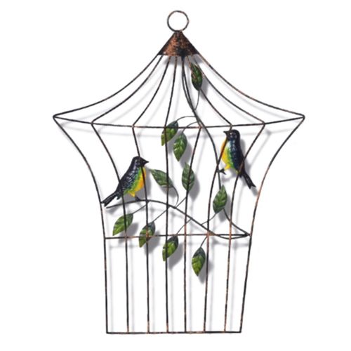 Modern Iron Bird Cage Wall Hanging Decoration   E