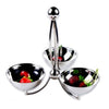 Snacks Dishes Stainless Steel Desserts Fruits Holder ball design