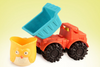 Multi Colour Waterfall Sand Truck Play Set with Owl Cup & Truck - 3 Piece