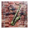 America Vintage Instrument Iron Wall Hanging Decoration   saxophone