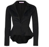 5 colors Asymmetrical High Low Pleated Casual Suit Blazer Jacket