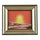 3D Artisitc Moving Sand Glass Art Picture Frame Wall Hanging   red sun rises