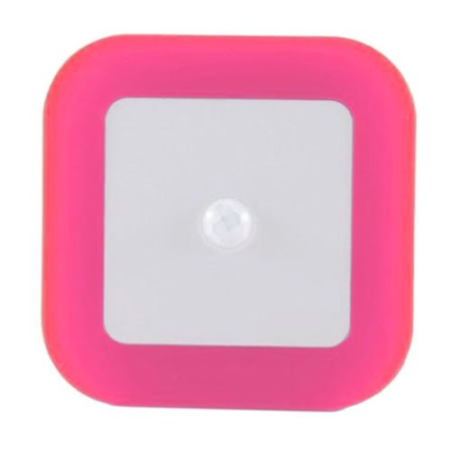 LED Body Induction Sensor Controlled Night Light ABS    Rose red