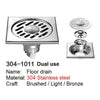 Choisissez 304-1011 Double Usage Acier Inoxydable 304 Drain de Sol Prince Fox