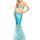 Blue Mermaid Dress Halloween Uniform Cosplay