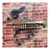 America Vintage Instrument Iron Wall Hanging Decoration   trumpet