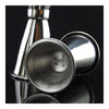 small 15-30cc Stainless Steel Ounce Cup Jigger With Rolled Edges