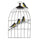 Modern Iron Bird Cage Wall Hanging Decoration   C