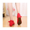 Old Beijing Cloth Shoes National Style Woman Shoes Cowhells Sole Slipsole Phoeni