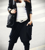 Women's Trendy Black Harem Baggy Pants Trousers