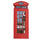 British Wall Hanging Decoration telephone booth mirror
