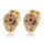 18K Gold Galvanized Zircon Earrings