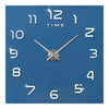 Diy Silencieux Horloge Murale Simple Miroir Collage Argent