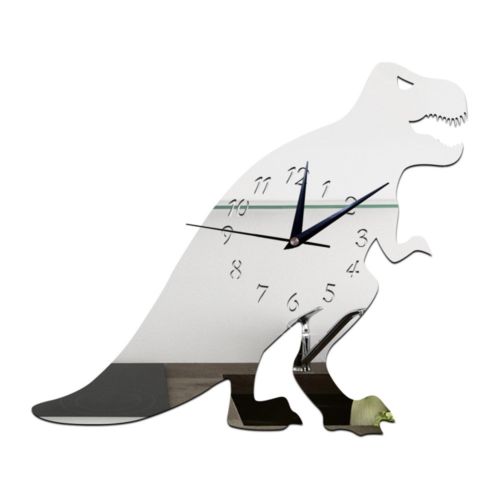 Creative DIY Kid Room Decoration Wall Clock Cartoon   silver