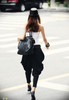 Women's Trendy Black Harem Baggy Pants Trousers