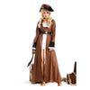 Halloween Sexy Lingerie Underwear Game Uniform Long Leather Pirate Costume M