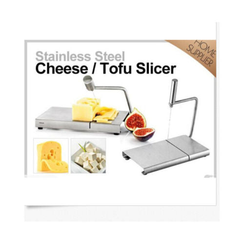 Replacement Stainless Steel Cheese Tofu Cake Wire Slicer Cutter & Serving Board