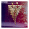 Earrings 18K Gold Galvanized Zircon Accessory