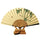 Folding Fan Gentleman Cotton Cloth   bamboo magpie