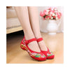 Colorful Phoenix Old Beijing Embroidered Cloth Shoes Woman National Style Square