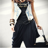 Women's Trendy Black Harem Baggy Pants Trousers