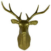 Plastic Deer Head Wall Hanging Decoration golden