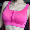 Shockproof sports bra running fitness wicking zip-front vest yoga aerobics bra