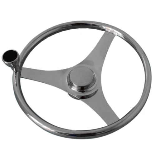 Stainless Steel Marine Steering Wheel Yacht 15.5