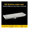 SELECT GRAVITY WATER 30X11CM 304 stainless steel rectangular floor drain MELISSA