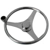 Stainless Steel Marine Steering Wheel Yacht 15.5" with hand wheel