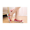 Old Beijing Cloth Shoes Woman Embroidered Shoes Literary Style Slipsole Increase