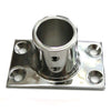 90 dregree Square Pipe Base Flat Bottom Yacht Marine 25mm