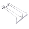 Acero Inoxidable + Iron Vino Cristal Soporte Colgante Bebida Soporte con 2 Filas