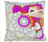 DIY Colouring Cushion Covers Cotton Linen Pillow cases 45cm x45cm