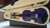 Student Acoustic Violin Full 1/4 Maple Spruce with Case Bow Rosin Purple Color