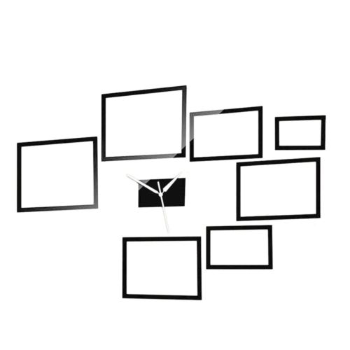 Acrylic Mirror Creative Home Decoration Frame Wall Clock