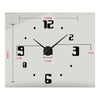 Super Large Acrylic Wall Clock DIY Mirror Digit  silver