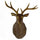 Large Size Plastic Deer Head Wall Hanging Decoration antique golden