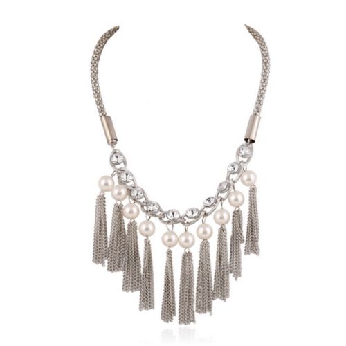 European Exaggerated Big Brand Ornament Environment-friendly Alloy Waterdrop Nec