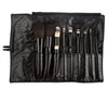 Makeup Real Goat Hair Soften Brush Set 9pcs in a Black Carrying bag