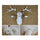 Plastic Deer Head Wall Hanging Decoration white